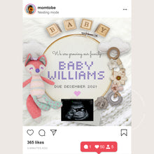 Load image into Gallery viewer, It&#39;s a Boy or Girl, Editable pregnancy announcement, Template DIY baby announce or Gender reveal for social media.
